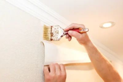 Pose de papier peint à Bosset — revêtements muraux et toiles de verre